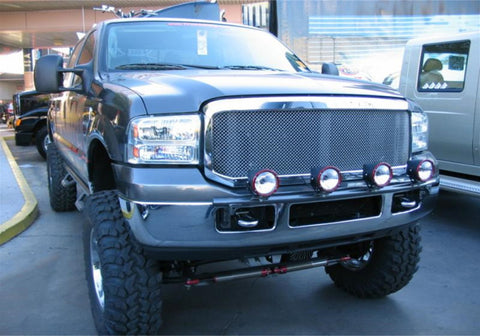 N-Fab Light Bar 99-07 Ford F250/F350 Super Duty/Excursion - Tex. Black - Light Tabs - F99350LB-TX