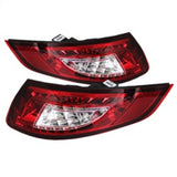 Spyder Porsche 997 05-08 LED Tail Lights Red Clear ALT-YD-P99705-LED-RC - 5037978