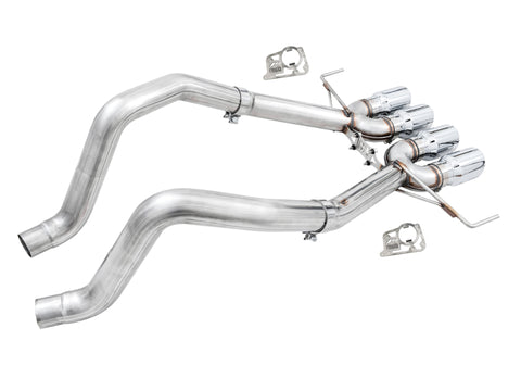 AWE Tuning 14-19 Chevy Corvette C7 Z06/ZR1 (w/o AFM) Track Edition Axle-Back Exhaust w/Chrome Tips - 3020-42073