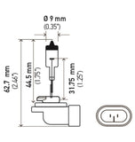 Hella Bulb 881 12V 27W Pgj13 T325 - 881