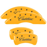 MGP 4 Caliper Covers Engraved Front Cadillac Rear XLR Yellow Finish Black Char 2004 Cadillac CTS - 35010SXLRYL