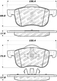 StopTech Street Select Brake Pads w/ Hardware Front - 01-09 Volvo S60 - 305.07940