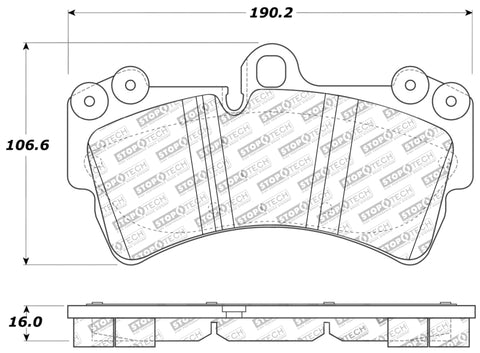 StopTech Performance Porsche Brake Pads - 309.09770