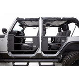 Rampage 2007-2018 Jeep Wrangler(JK) Unlimited 4-Door Tube Doors With Netting - Black - 7684