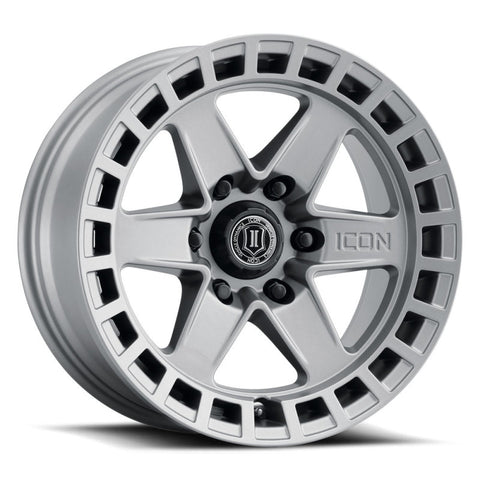 ICON Raider 17x8.5 6x5.5 0mm Offset 4.75in BS Titanium Wheel - 3417858347TT