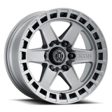 ICON Raider 17x8.5 6x135 6mm Offset 5in BS Titanium Wheel - 3417856350TT