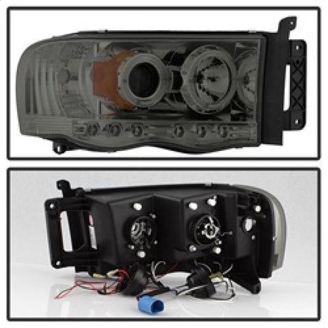 Spyder Dodge Ram 1500 02-05/Ram 2500 03-05 Projector Headlights LED Halo LED Smke PRO-YD-DR02-HL-SMC - 5009999