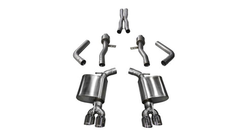 Corsa 17-18 Dodge Challenger 5.7L V8 Sport Cat-Back Dual Rear Exit w/3.5in Polished Tips - 21005