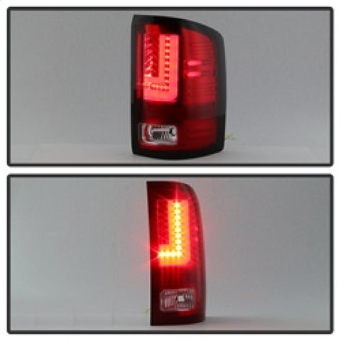 Spyder GMC Sierra 2016-2017 Light Bar LED Tail Lights - Red Clear ALT-YD-GS16-LED-RC - 5083807