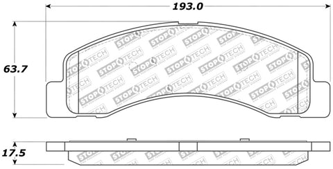 StopTech Performance Brake Pads - 309.07560