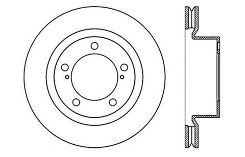 StopTech Slotted & Drilled Sport Brake Rotor - 127.44162L