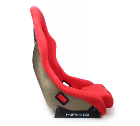 NRG FRP Bucket Seat ULTRA Edition - Medium (Red Alcantara/Pearlized Back) - FRP-303RD-ULTRA