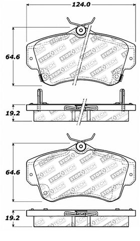 StopTech Street Select Brake Pads - Front - 305.08410