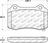 StopTech Street Touring 10+ Camaro Rear Brake Pads - 308.10530