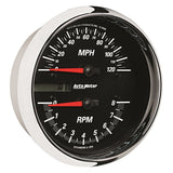 Autometer Pro-Cycle Gauge Tach/Speedo 4 1/2in 8K Rpm/120 Mph Black - 19466