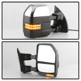 xTune 08-15 Ford F-250 SD Heated Adj LED Signal Chrome Mirrors - Smk (MIR-FDSD08S-G5-PW-RSM-SET) - 9943133