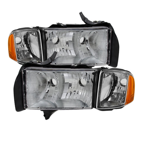 Xtune Dodge Ram Sport Model Only 1999-2002 OEM Headlights Chrome HD-JH-DR99-SP-C - 9032165