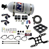 Nitrous Express Dominator Dual Stage Billet Crossbar Nitrous Kit (50-300 & 100-500HP) w/10lb Bottle - 66047-10