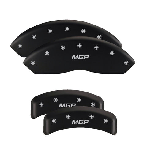 MGP 4 Caliper Covers Engraved Front & Rear MGP Red finish silver ch - 37001SMGPRD