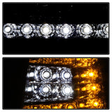 Xtune Ford F150 97-03 Crystal Headlights w/ Clear LED Corners Smoke HD-ON-FF15097-LED-SET-SM - 5014801