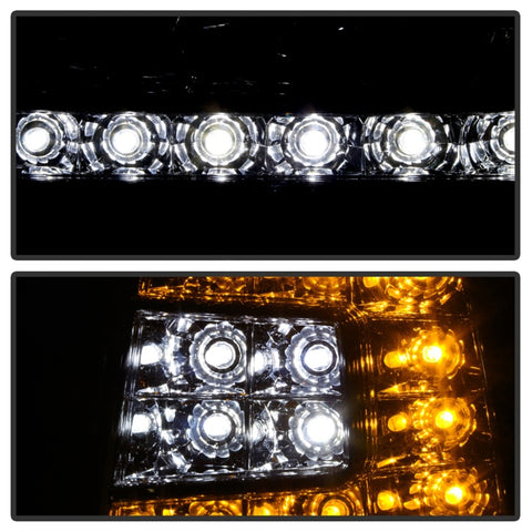 Xtune Ford F150 97-03 Crystal Headlights w/ Clear LED Corners Smoke HD-ON-FF15097-LED-SET-SM - 5014801