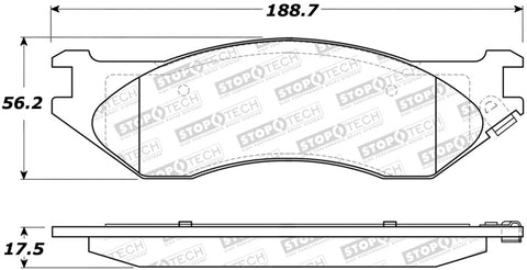 StopTech Street Brake Pads - 308.08970