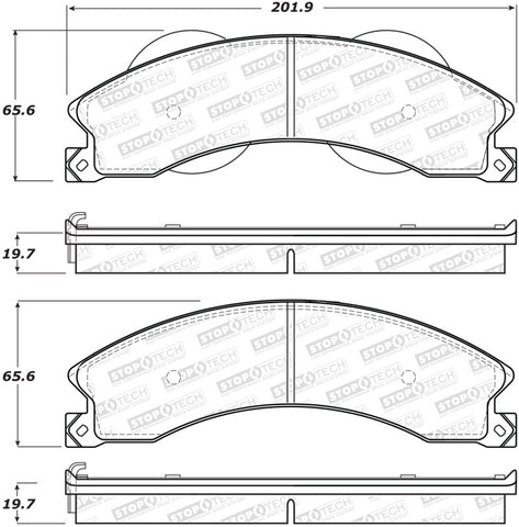 StopTech Street Brake Pads - Rear - 308.14110