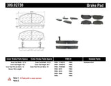 StopTech Performance 93-00 Honda Civic DX w/ Rr Drum Brakes Front Brake Pads - 309.02730