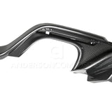 Anderson Composites 2018 Ford Mustang GT Type-OE Carbon FIber Quad Tip Rear Diffuser - AC-RL18FDMU-AO