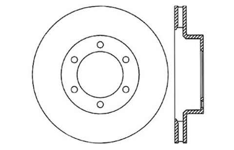 StopTech Slotted & Drilled Sport Brake Rotor - 127.44127R