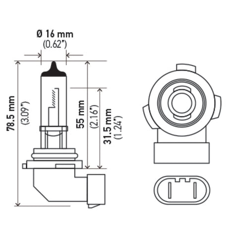 Hella H10 12V 42W Xen White Bulb (Pair) - H71071252