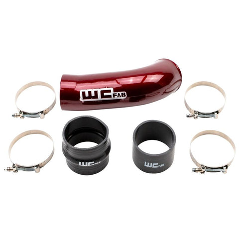 Wehrli 2020-2024 Chevrolet 6.6L L5P Duramax 4in Intake Pipe (Use w/OEM Air Box) - WCFab Red - WCF100720-RED