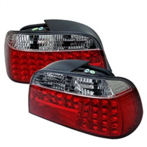 Spyder BMW E38 7-Series 95-01 LED Tail Lights Red Clear ALT-YD-BE3895-LED-RC - 5000620