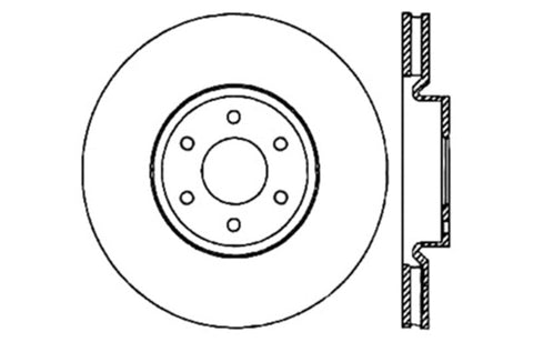 StopTech Slotted & Drilled Sport Brake Rotor - 127.42085R