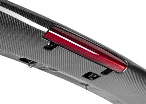 Seibon 08-11 Subaru WRX/STi Hatchback STI-Style Carbon Fiber Rear Spoiler w/ LED Light Included - RS0809SBIMP-STI-LED