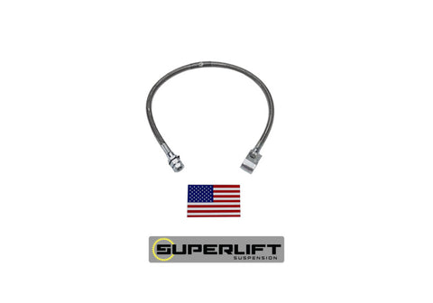 Superlift 80-96 Ford F-150/Bronco w/ 4-6in Lift Kit (Single) Bullet Proof Brake Hoses - 91330