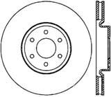 StopTech Sport Slotted (CRYO) 05-18 Nissan Frontier Front Right Slotted Rotor - 126.42085CSR