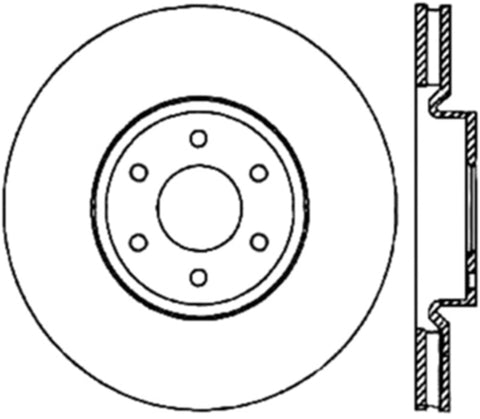 StopTech Sport Slotted (CRYO) 05-18 Nissan Frontier Front Right Slotted Rotor - 126.42085CSR