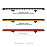 Go Rhino Xplor Flash Series Sgl Multi Function LED Light Bar (Track Mount) 20in. - Blk - 750002014CBS