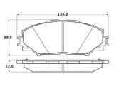 StopTech Street Touring 10 Lexus HS 250h / 09 Pontiac Vibe 1.8L Front Pads - 308.12100