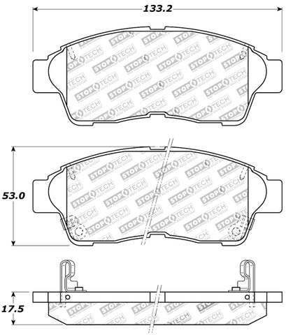 StopTech Performance Brake Pads - 309.05620