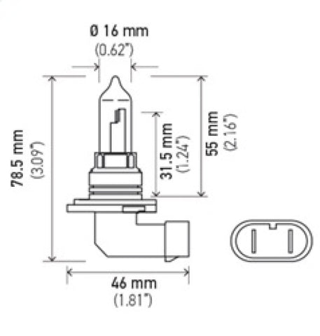 Hella Bulb 9005/HB3 12V 65W P20d T4 - 9005