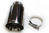 JBA 2.5in x 4.5in x 8 1/4in Double Wall Polished Chrome Tip - Clamp On - 12-08282