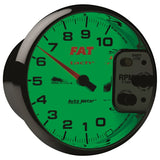 Autometer Pro-Cycle Gauge Tach 5in 10K Rpm Shift- Lite 2&4 Cylinder White Fat Tach - 19265