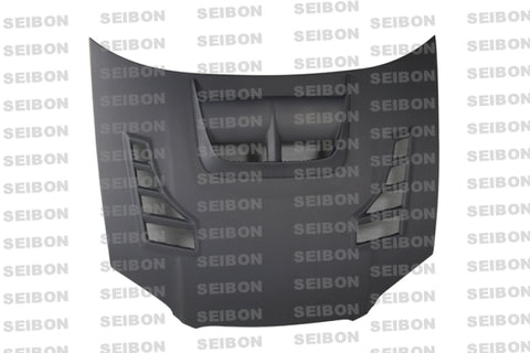 Seibon 04-05 Subaru WRX/STi CW-Style Dry Carbon Fiber Hood - HD0405SBIMP-CW-DRY