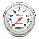 Autometer Pro-Cycle Gauge Tach 2 5/8in 8K Rpm 2&4 Cylinder White - 19305