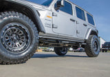 N-Fab RKR Step System 2019 Jeep Wrangler JT 4 Door Truck Full Length - Tex. Black - 1.75in - J194TRKRS4