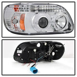 Spyder Ford Explorer 95-01 1PC Projector Headlights LED Halo Chrm PRO-YD-FEXP95-HL-1PC-C - 5010148