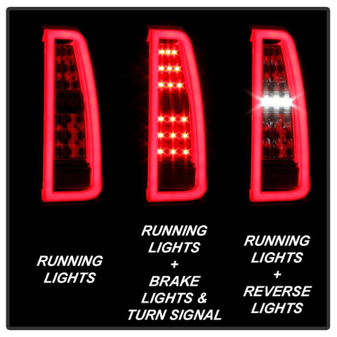 Spyder Chevy Tahoe / Suburban 15-17 LED Tail Lights - Red Clear (ALT-YD-CTA15-LED-RC) - 5085085