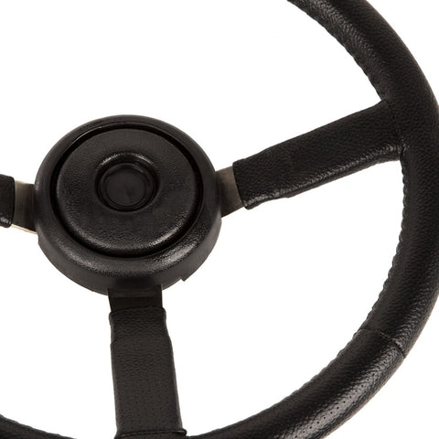Omix Steering Wheel Sport Leather Black- Jeep XJ/YJ - 18031.11